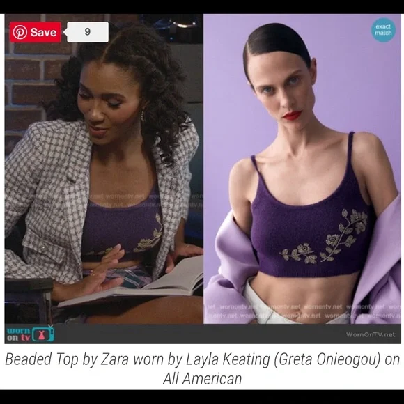 ZARA Bloggers Fav Wool Blend Beaded Knit Top - Picture 4 of 12